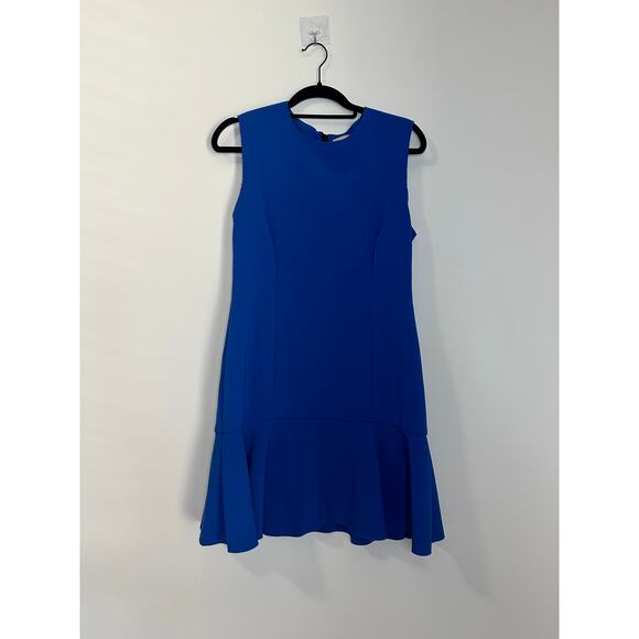Size 10 Jason Wu Blue Tiered Ruffle Dress - Picture 5 of 7